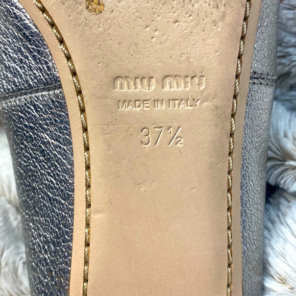 Miu Miu Crystal and Pearl Embellished flat loafers shoes - Picture 5 of 11